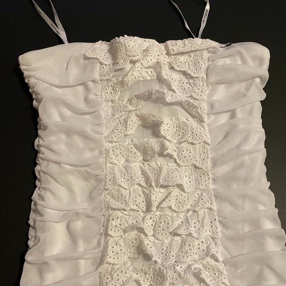 Guess White Party Dress Body Con - Picture 1 of 12